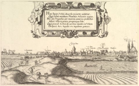 View of Nuremberg, to the east, left plate MET DP823297