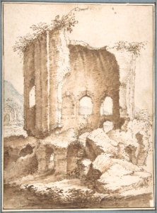 View of the Temples of Venus and of Diana in Baia from the South MET DP801178