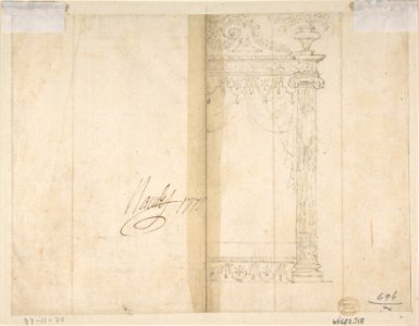 Wall Elevation with Three Arches MET DP808789