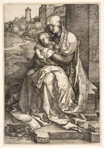 Virgin and Child Seated by the Wall MET DP815756