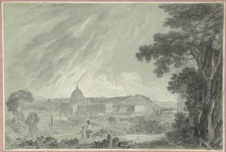 View of St. Peter's and the Vatican from the Janiculum MET DP105019