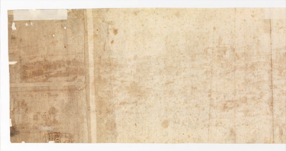 View of Rome from the Janiculum in the South-West; verso- Sketch of buildings and plants MET DP315442