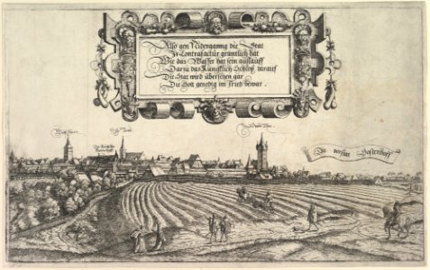 View of Nuremberg, to the west; left, center and right plates MET DP823301