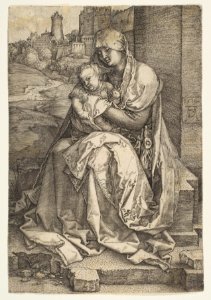 Virgin and Child Seated by the Wall MET DP815757