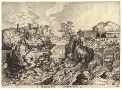 View of the Tiber (Tivoli) (Prospectus Tyburtinus) from The Large Landscapes MET DP826016