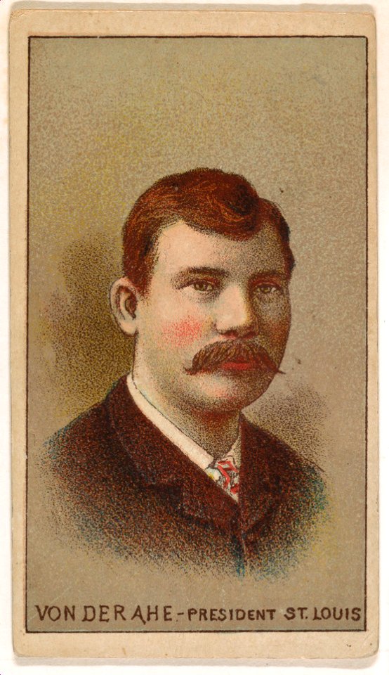 Von Der Ahe, President, St. Louis, from the "Gold Coin" Tobacco Issue MET DP866920