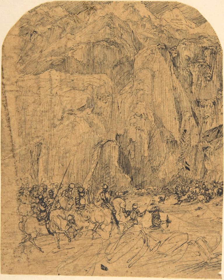 Warriors in a Mountain Pass MET DP805528