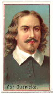 Von Guericke, printer's sample for the World's Inventors souvenir album (A25) for Allen & Ginter Cigarettes MET DP838854