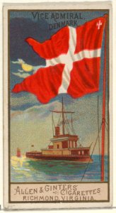 Vice Admiral, Denmark, from the Naval Flags series (N17) for Allen & Ginter Cigarettes Brands MET DP834909