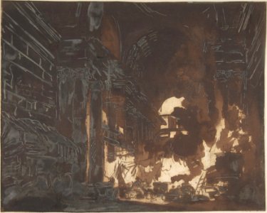 Washerwomen in a Ruined Gallery MET DP808079