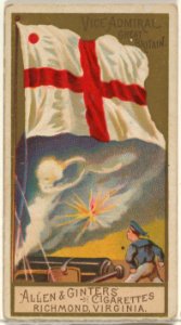 Vice-Admiral, Great Britain, from the Naval Flags series (N17) for Allen & Ginter Cigarettes Brands MET DP834920
