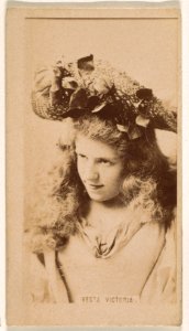Vesta Victoria, from the Actresses series (N245) issued by Kinney Brothers to promote Sweet Caporal Cigarettes MET DP859784