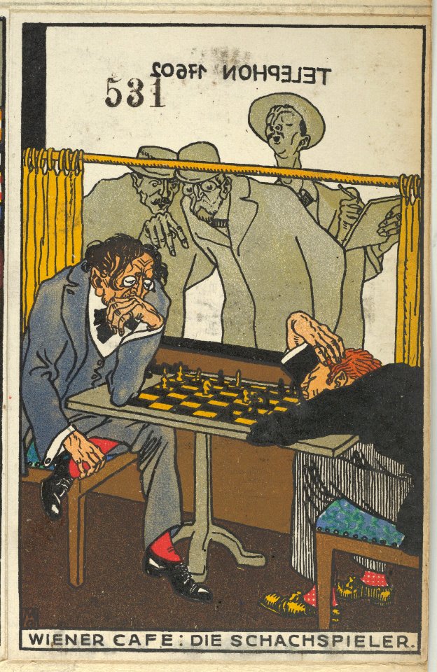 Viennese Café- The Chess Players (Wiener Café- Die Schachspieler) MET DP848965