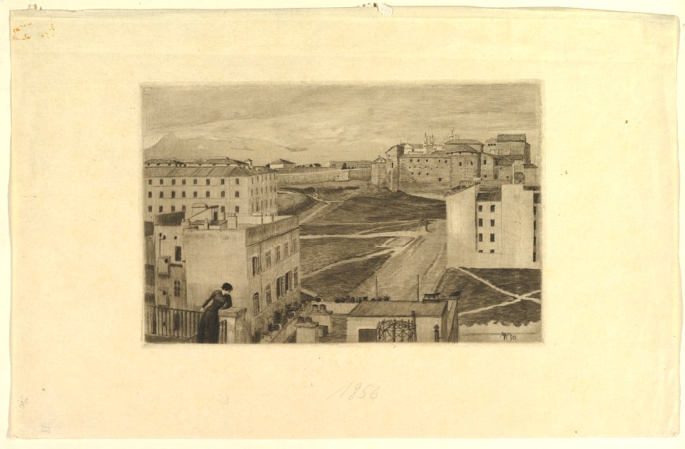 View from the Artist's Studio Window, Rome MET DP822936