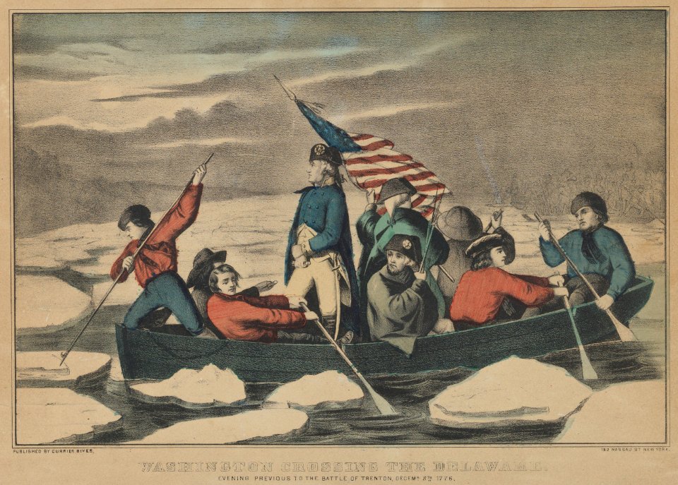Washington Crossing the Delaware – Evening Previous to the Battle of Trenton, December 5th, 1776 MET DP853576