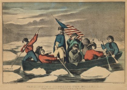 Washington Crossing the Delaware – Evening Previous to the Battle of Trenton, December 5th, 1776 MET DP853576