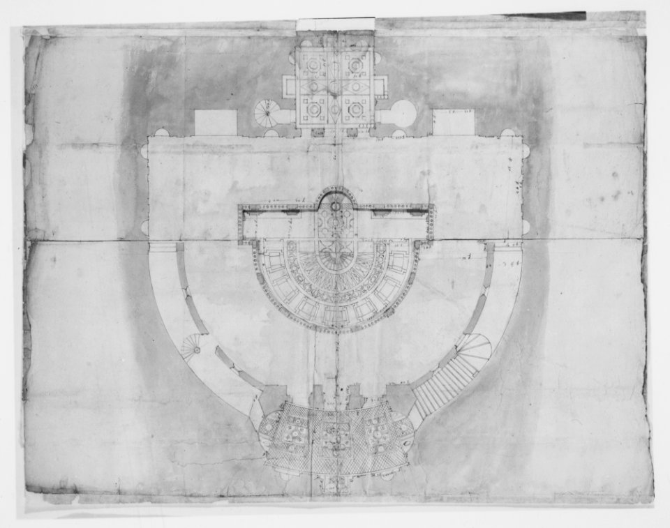 Villa Giulia, plan (composite) MET MM33690