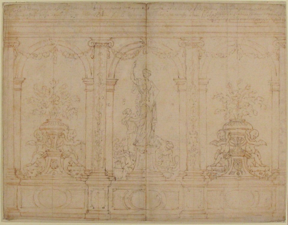 Wall Elevation with Three Arches MET 64.682.318