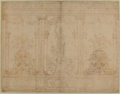 Wall Elevation with Three Arches MET 64.682.318