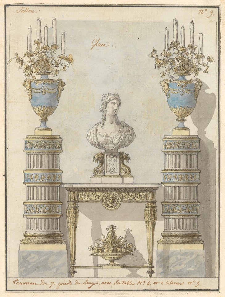 Wall Elevation for a Salon MET DP223344