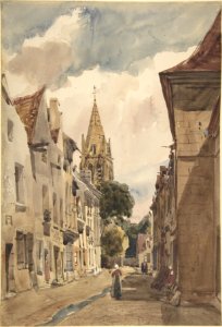 View of Issy (A Street in Issy-les-Moulineaux, Seine) MET DP800799