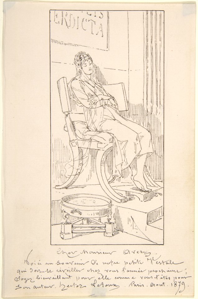Vestal Maiden Asleep in a Chair MET DP807387