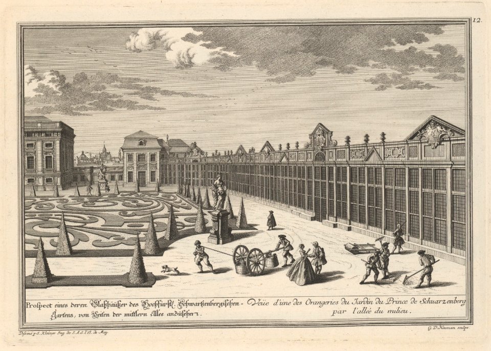 Viererleÿ Vorstellungen angenehm-und zierlicher Grundrisse folgender Lustgärten ausser der Residenz-Stadt Wienn.. MET DP167417