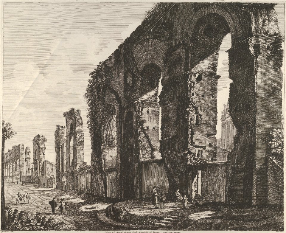 View of Nero's aqueduct, Rome MET DP837543