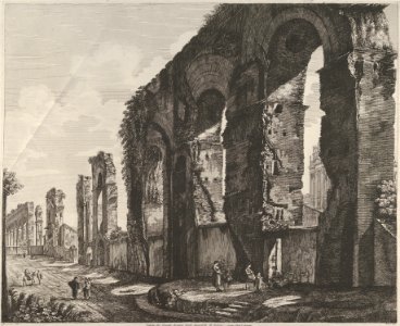 View of Nero's aqueduct, Rome MET DP837543