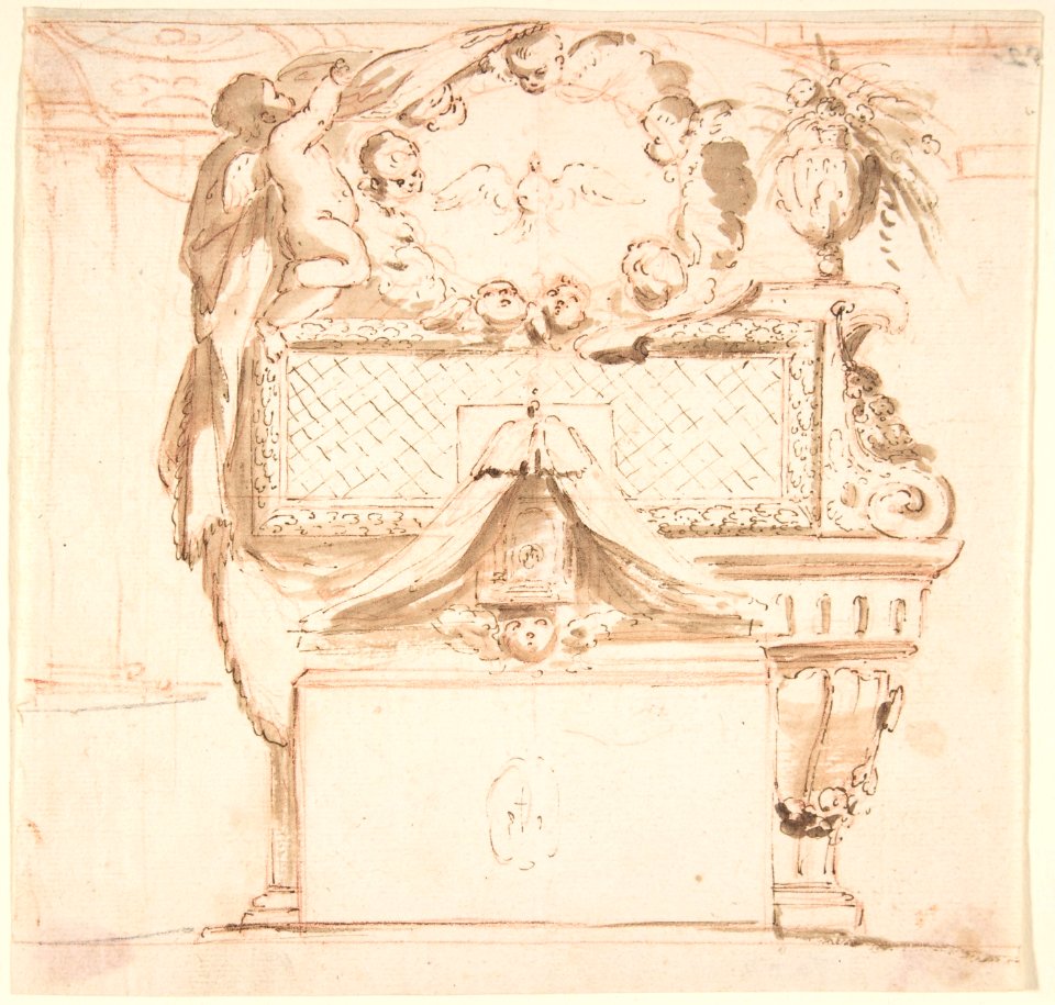 Wall Tomb with Putti MET DP802698