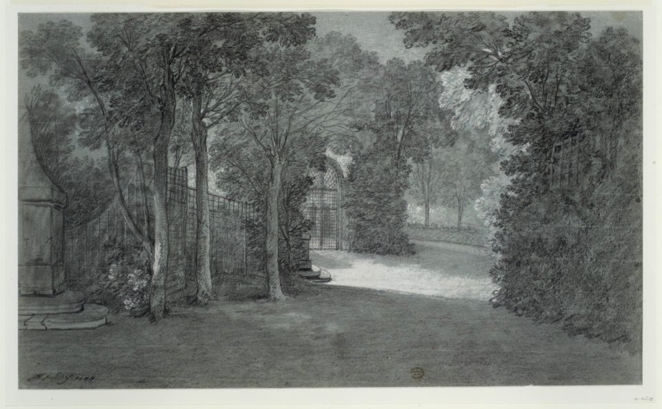 View in the Gardens of Arcueil MET DR142