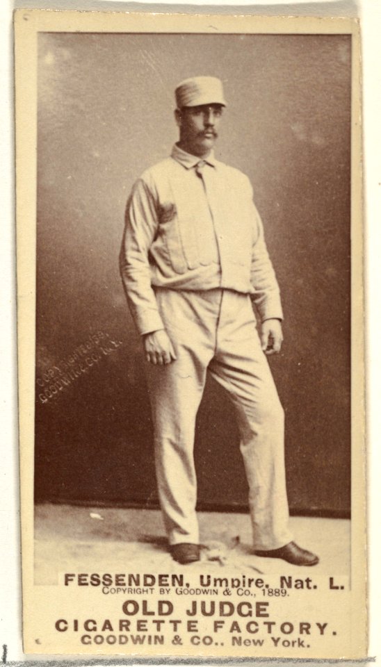Wallace Fessenden, Umpire, National League, from the Old Judge series (N172) for Old Judge Cigarettes MET DP846492