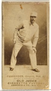 Wallace Fessenden, Umpire, National League, from the Old Judge series (N172) for Old Judge Cigarettes MET DP846491