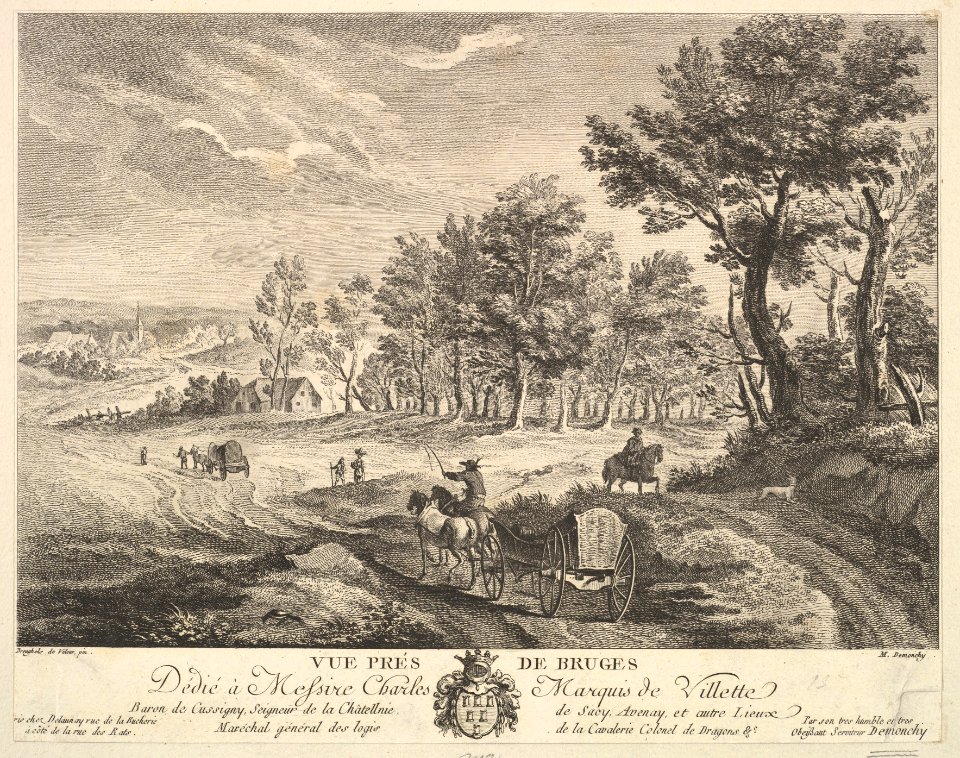 View near Bruges (Vue Prés -sic- de Bruges) MET DP825778