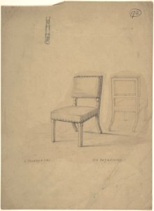 View of Front and Rear of Chair MET DP804648