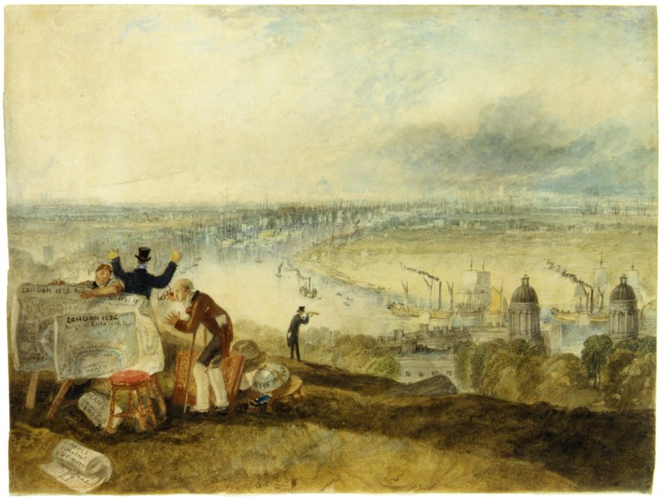 View of London from Greenwich MET DR492