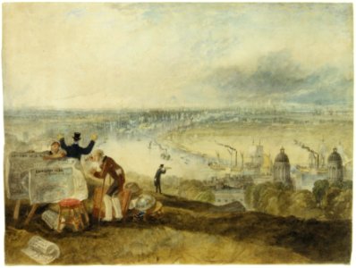 View of London from Greenwich MET DR492