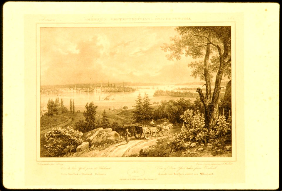 View of New York taken from Weehawken (Amérique Septentionale - État de New-York, plate 1) MET ADA4608