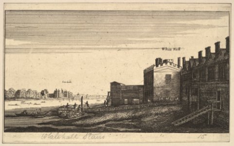 View of Lambeth from Whitehall Stairs, copy MET DP823186