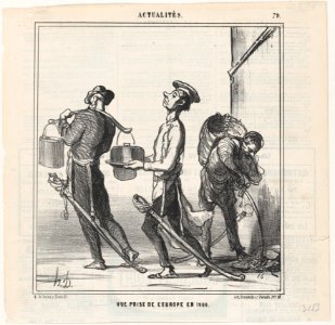 View of Europe in 1900, from 'News of the day,' published in Le Charivari, April 17, 1868 MET DP877710