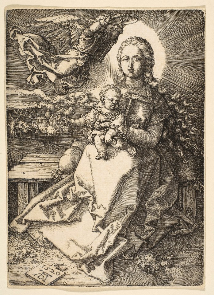 Virgin and Child Crowned by an Angel MET DP815911
