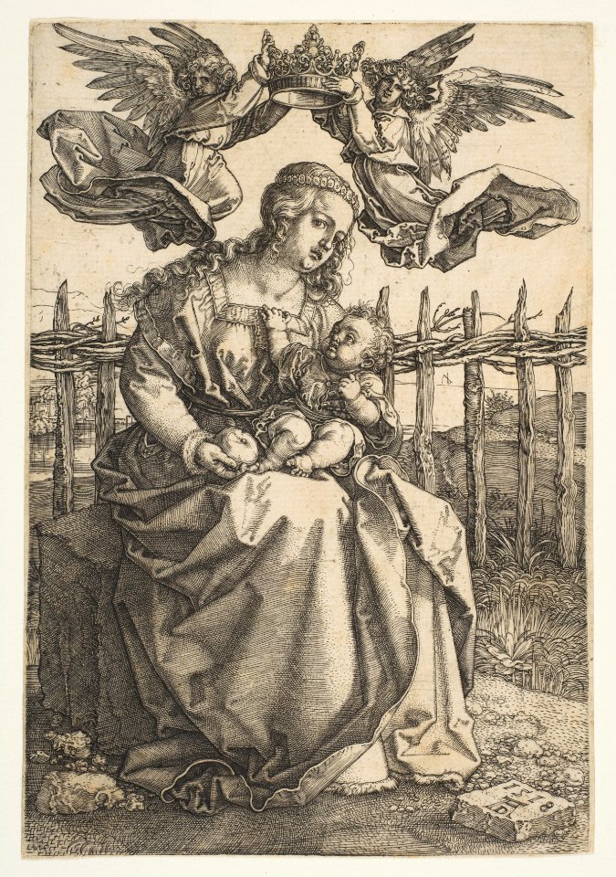 Virgin and Child Crowned by Two Angels MET DP815896