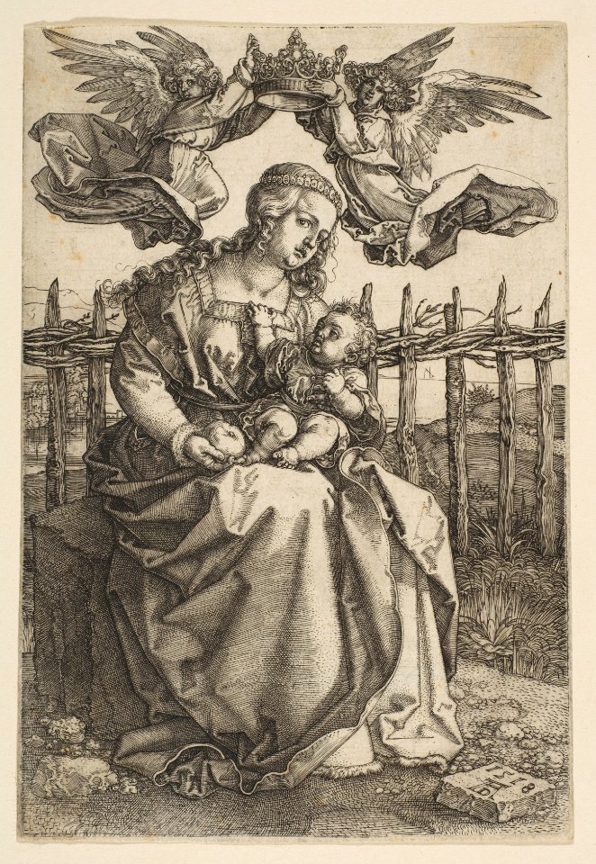 Virgin and Child Crowned by Two Angels MET DP815894