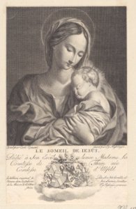 Virgin and Child, with the Christ child sleeping in her arms Met DP883214. Free illustration for personal and commercial use.