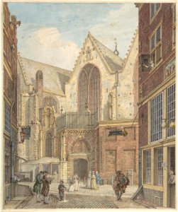 View of the Old Church of Amsterdam MET DP800681