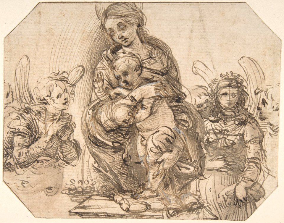 Virgin and Child Attended by Angels. MET DP810259