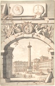 View of the Column of Marcus Aurelius MET DP800330