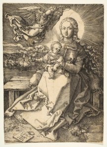 Virgin and Child Crowned by an Angel MET DP815912. Free illustration for personal and commercial use.