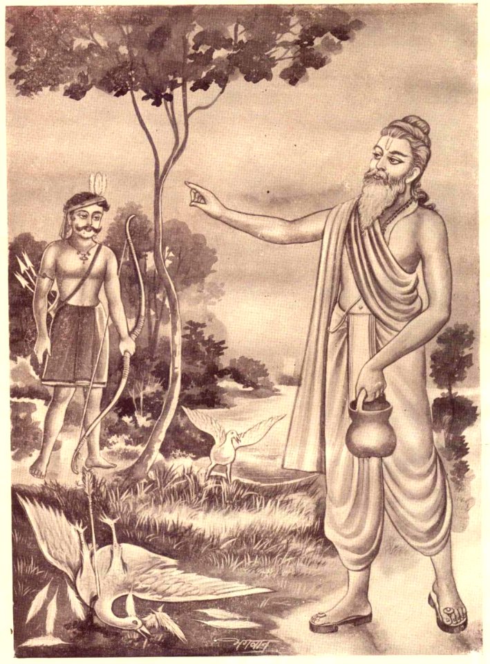 Hunter Kills Krauncha Birds and got curse from Valmiki