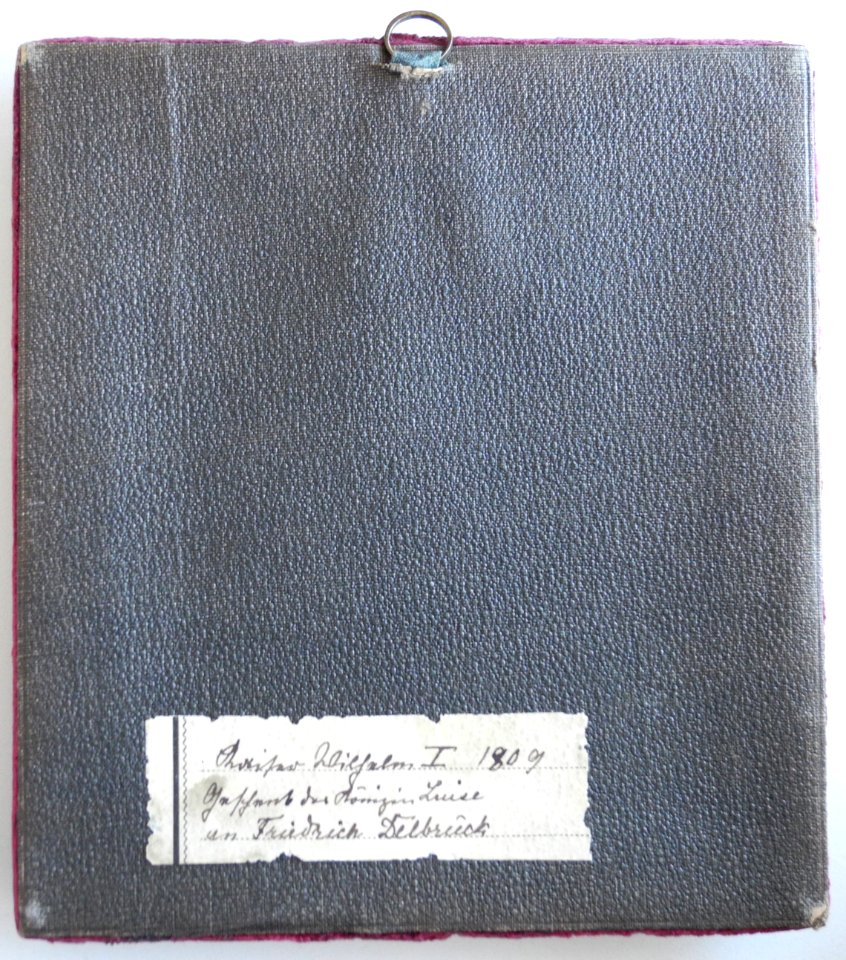 Johann Heusinger Bildnis Prinz Wilhelm (I.) von Preußen (1797-1888) (C40) Rahmenrückseite